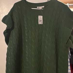 Cato Forest Green Cable Knit Sweater